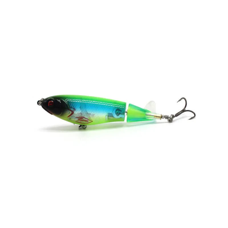 7.5cm road fishing bait lure with soft plastic construction showing colour pattern options