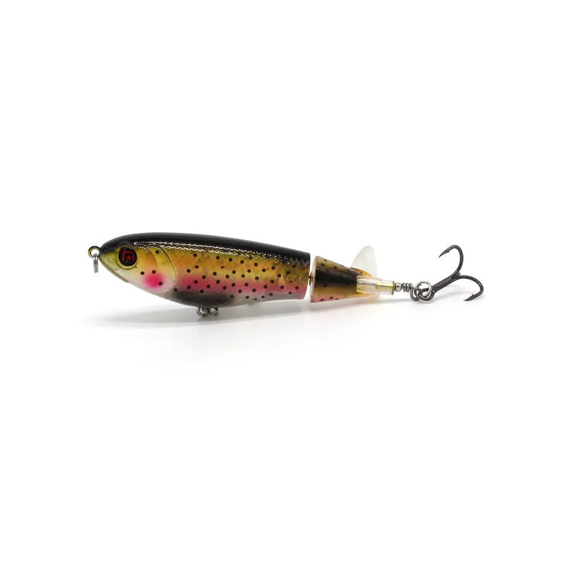 7.5cm road fishing bait lure with soft plastic construction showing colour pattern options