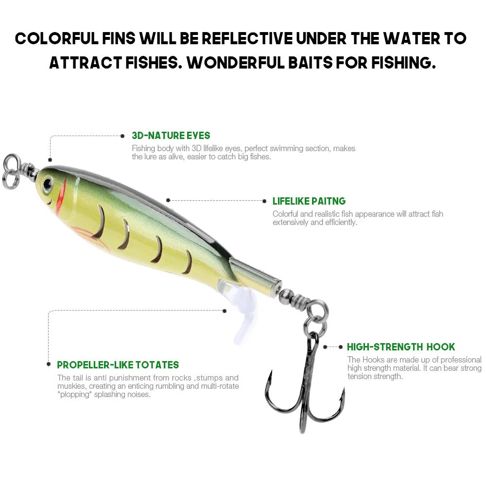 7.5cm road fishing bait lure with soft plastic construction showing colour pattern options