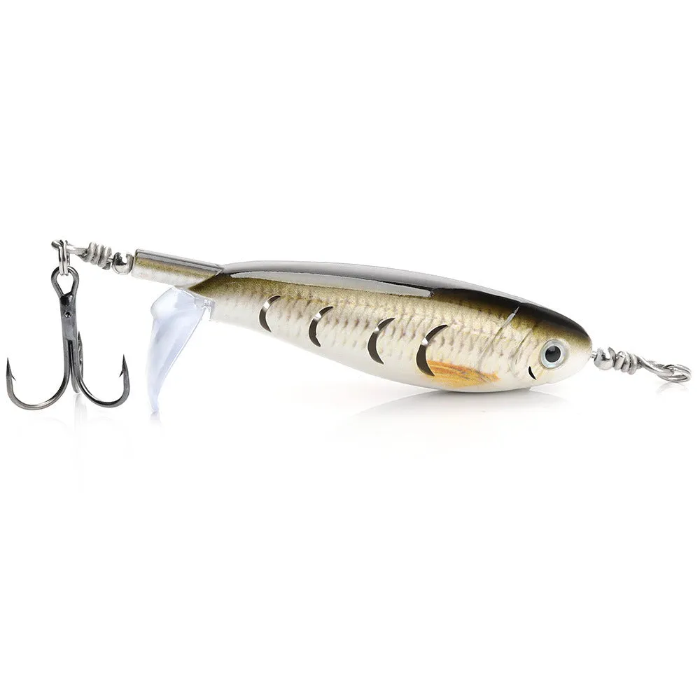 7.5cm road fishing bait lure with soft plastic construction showing colour pattern options