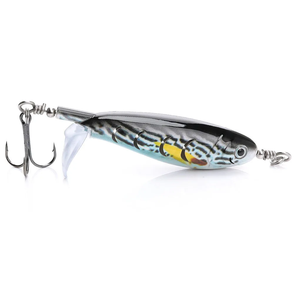7.5cm road fishing bait lure with soft plastic construction showing colour pattern options