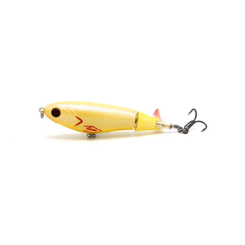 7.5cm road fishing bait lure with soft plastic construction showing colour pattern options