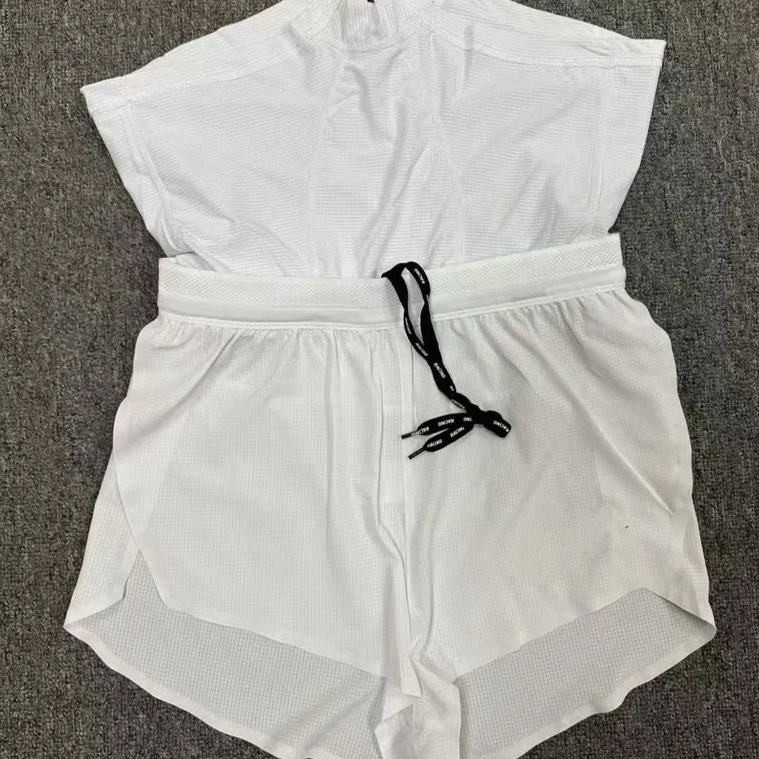 Pocket marathon running shorts with breathable lining in black, side view showing pockets and mid waist fit