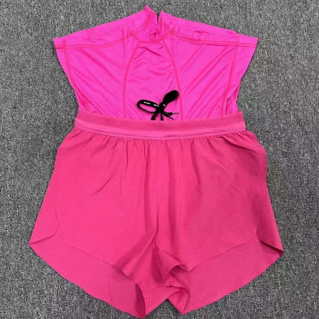 Pocket marathon running shorts with breathable lining in black, side view showing pockets and mid waist fit