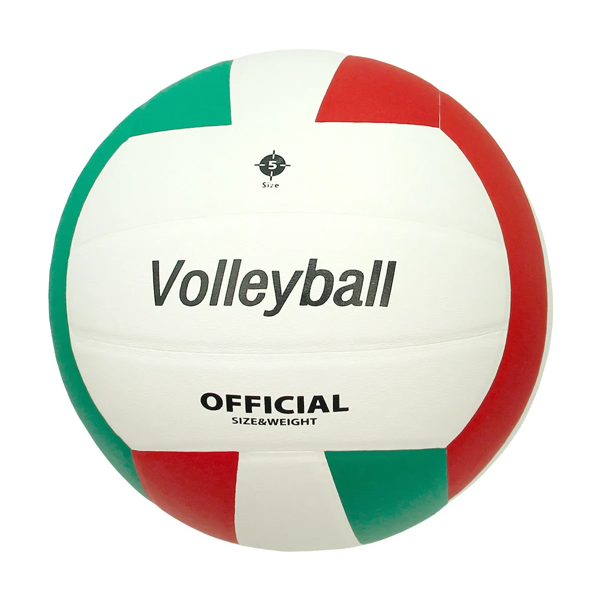 Machine seam PVC volleyball No 5 in black and white for senior high school entrance exam indoor training