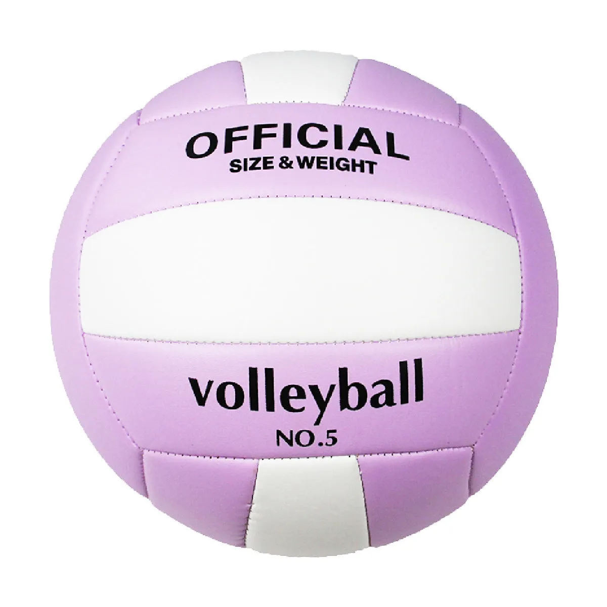 Machine seam PVC volleyball No 5 in black and white for senior high school entrance exam indoor training