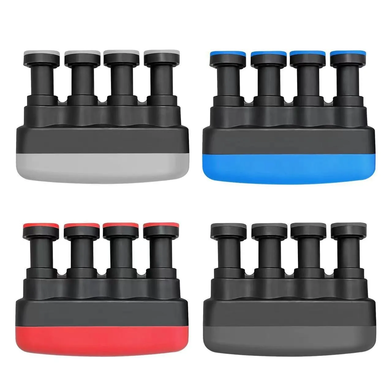 PP finger strength trainer for climbing, piano, and basketball, 9x2x7 cm, in all black colour