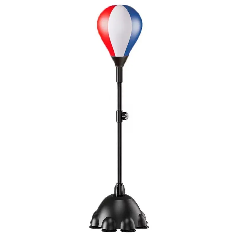 Vertical adjustable boxing fitness equipment with plastic body 2.7kg in black red colour