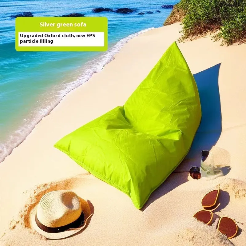 Outdoor Oxford cloth waterproof lazy sofa tatami style single seat 150x100x100cm in mint green