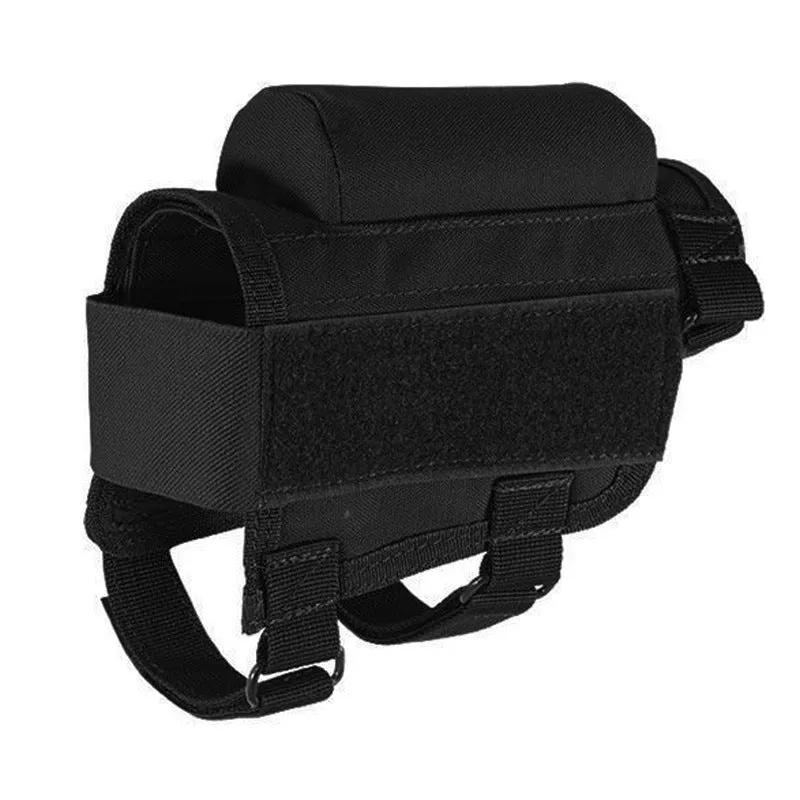 Tactical Crown ambidextrous nylon cheek rest with ammunition carrier for .308 .300 Winmag in black