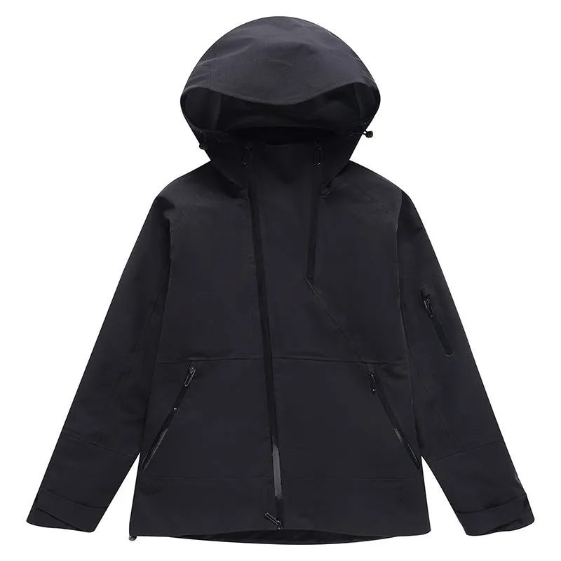 Unisex waterproof windproof ski suit in yellow, black, gray, or liner colour for winter sports
