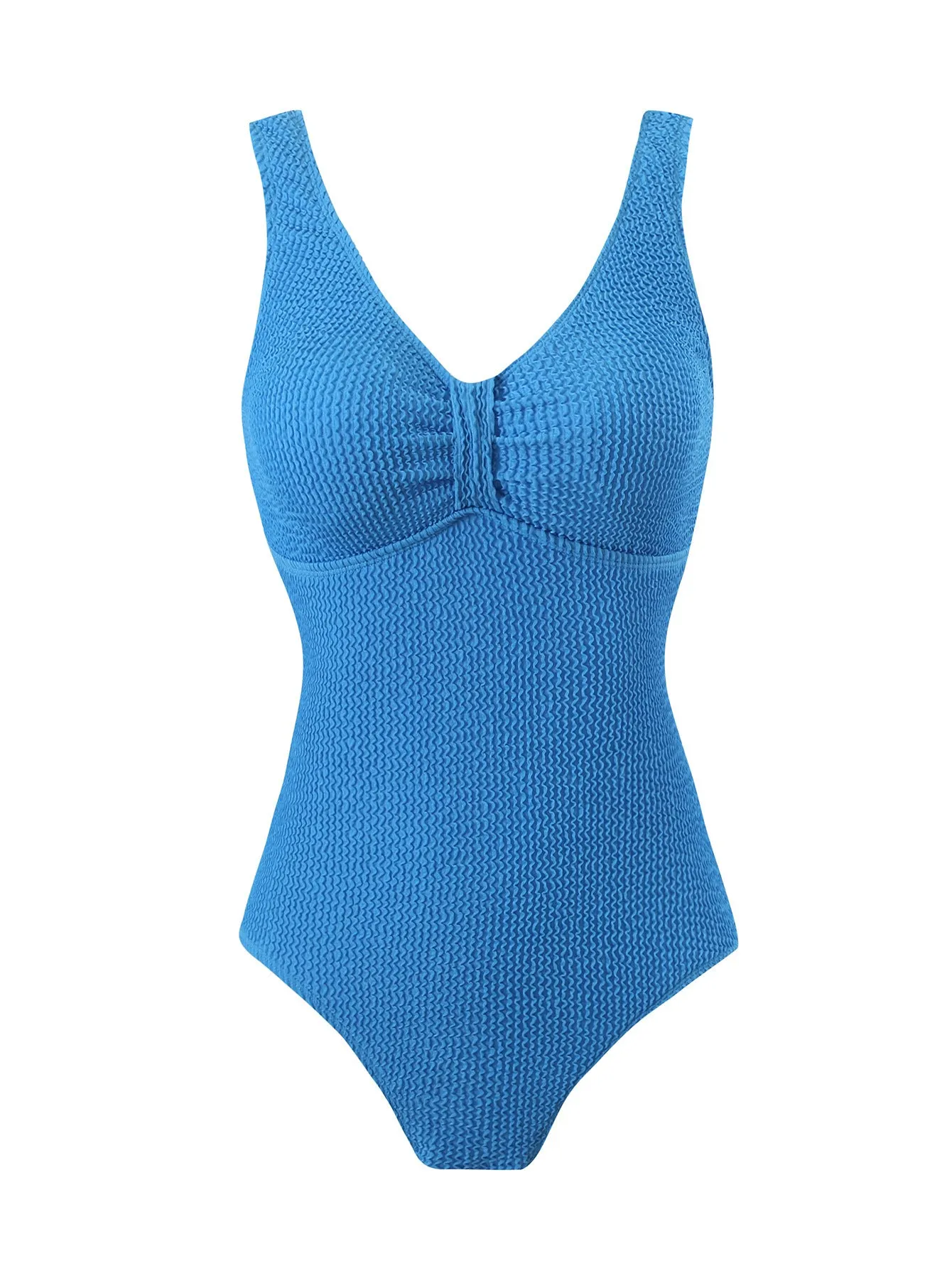 Women's one-piece belly cover swimsuit in polyester, sleeveless bikini style, available in multiple colours