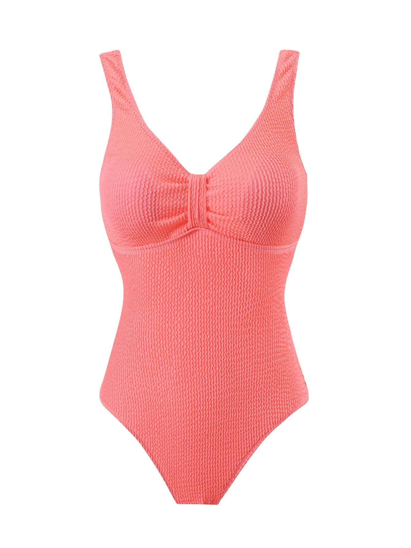Women's one-piece belly cover swimsuit in polyester, sleeveless bikini style, available in multiple colours