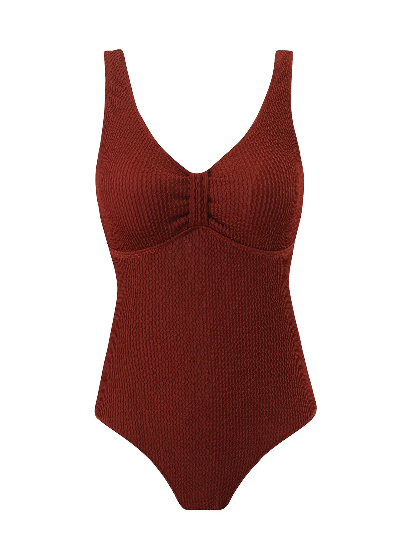 Women's one-piece belly cover swimsuit in polyester, sleeveless bikini style, available in multiple colours