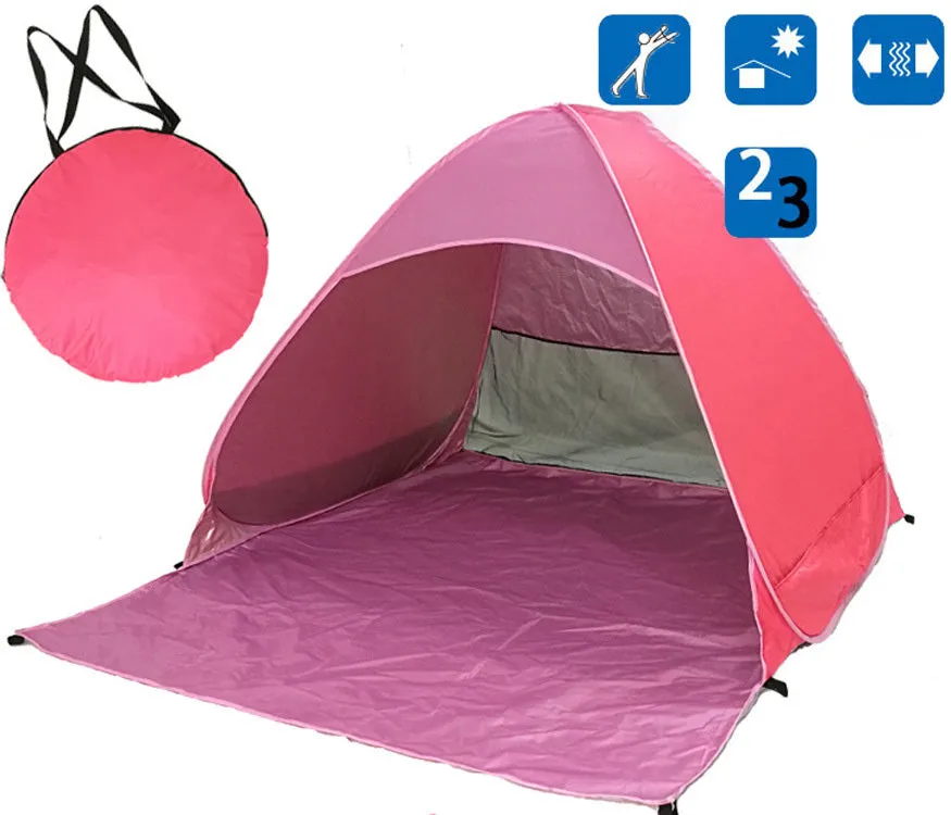 Free To Build quick camping tent with single layer, fiberglass poles, and Oxford cloth outer for outdoor use