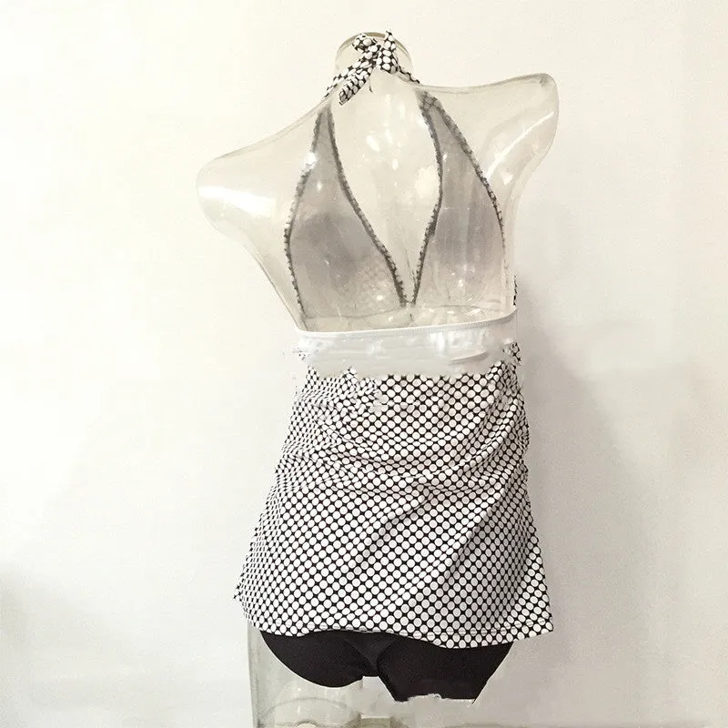 Black maternity swimsuit with chest pad made of soft nylon fabric, available in sizes L to 3XL