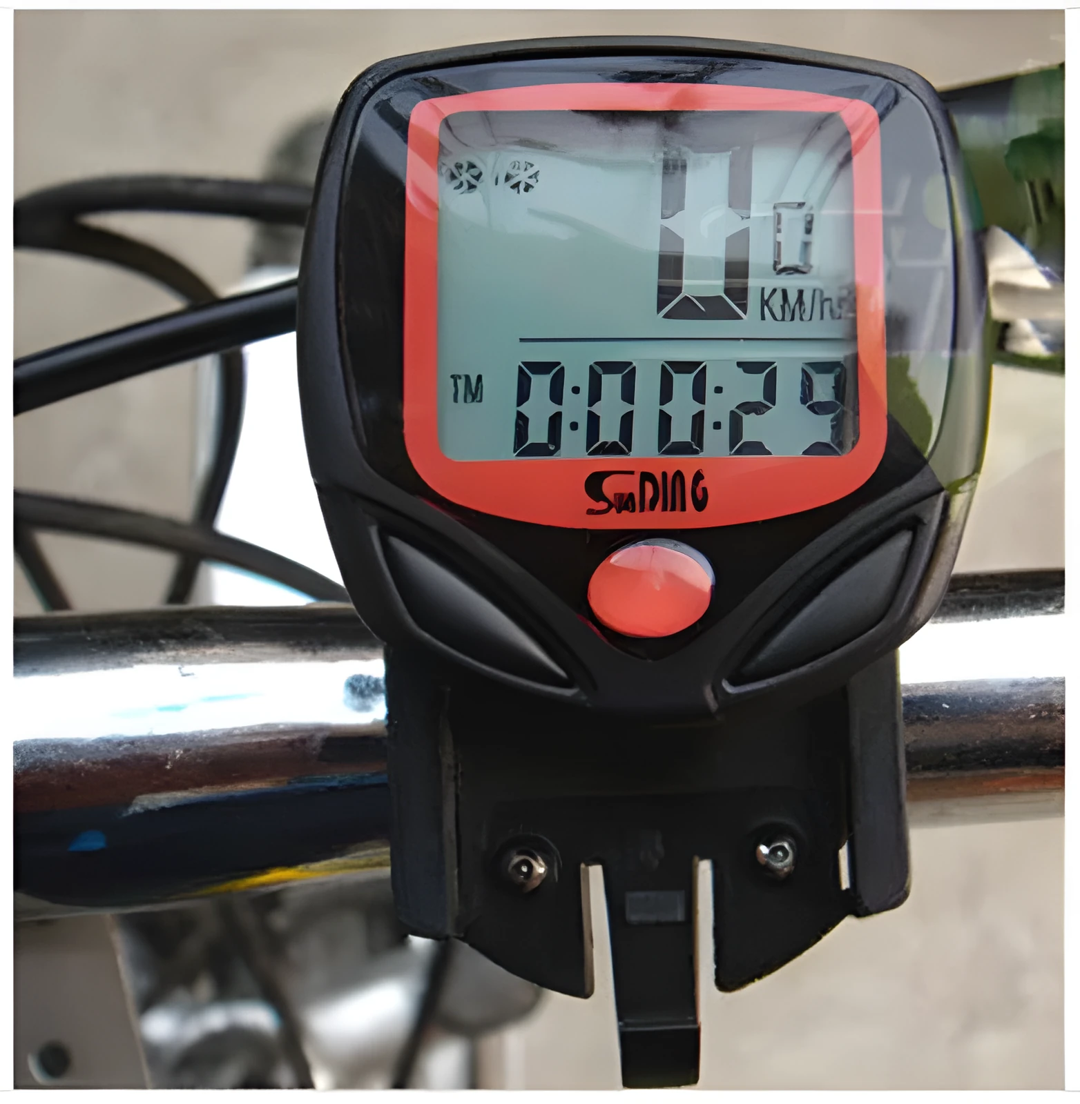 Mountain bike code table with LCD display 46mm x 45mm x 19mm black colour