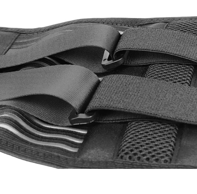 Black neoprene polyester sports belt for men and women waist support running basketball gym cycling