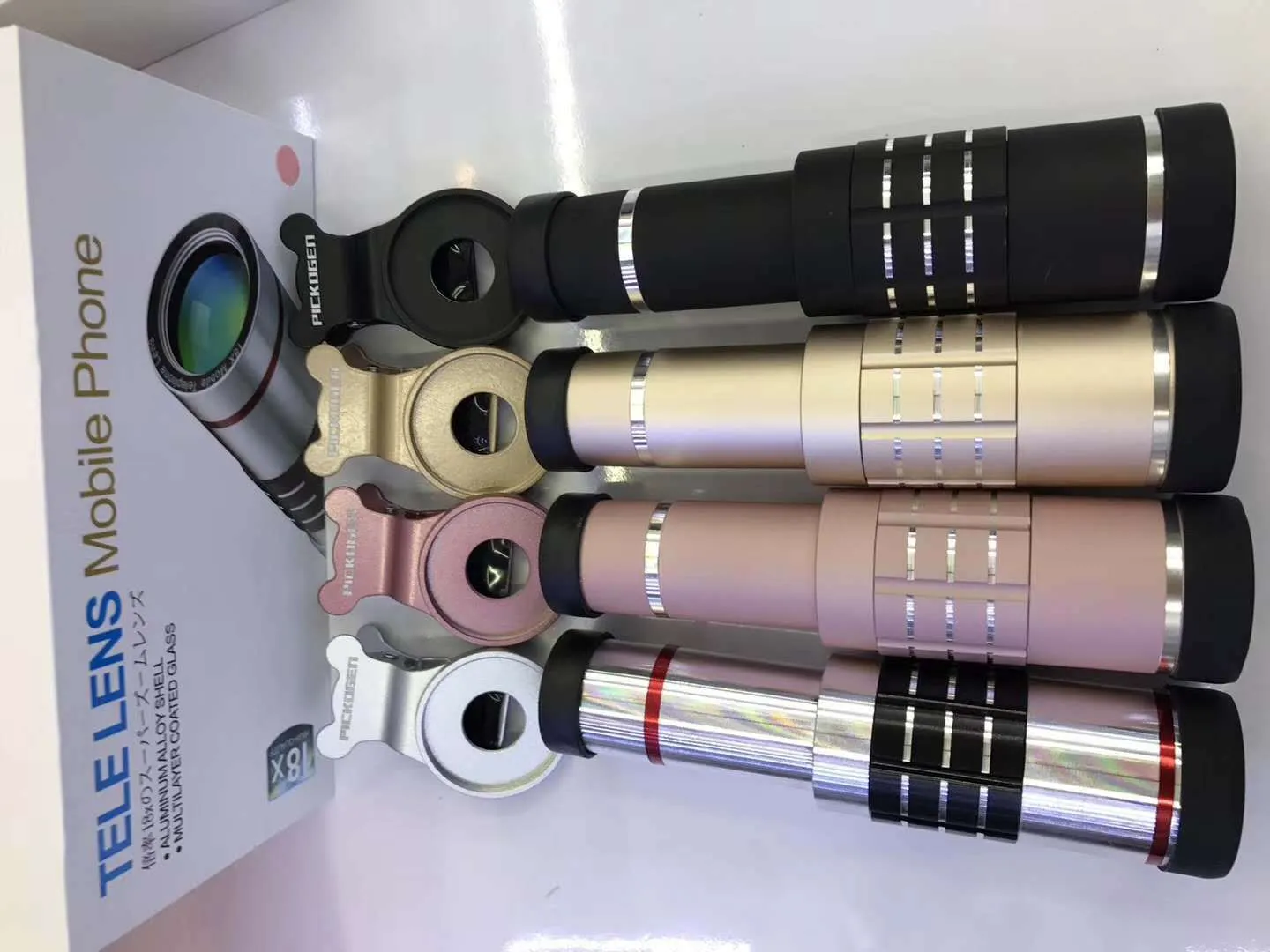 18x magnification lens zoom with coated optical lenses and focus ring for clear viewing