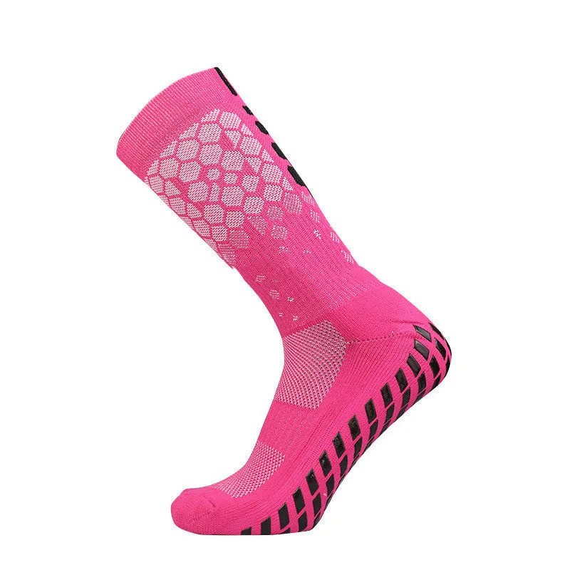 Non-slip spandex soccer socks in multiple colours, sizes 38 to 45, for football training and matches