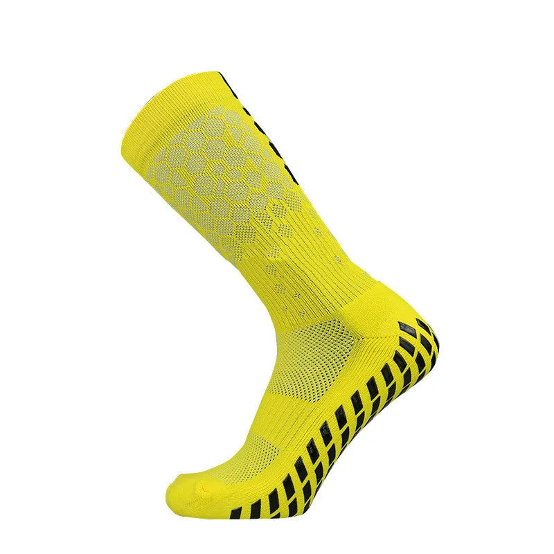 Non-slip spandex soccer socks in multiple colours, sizes 38 to 45, for football training and matches