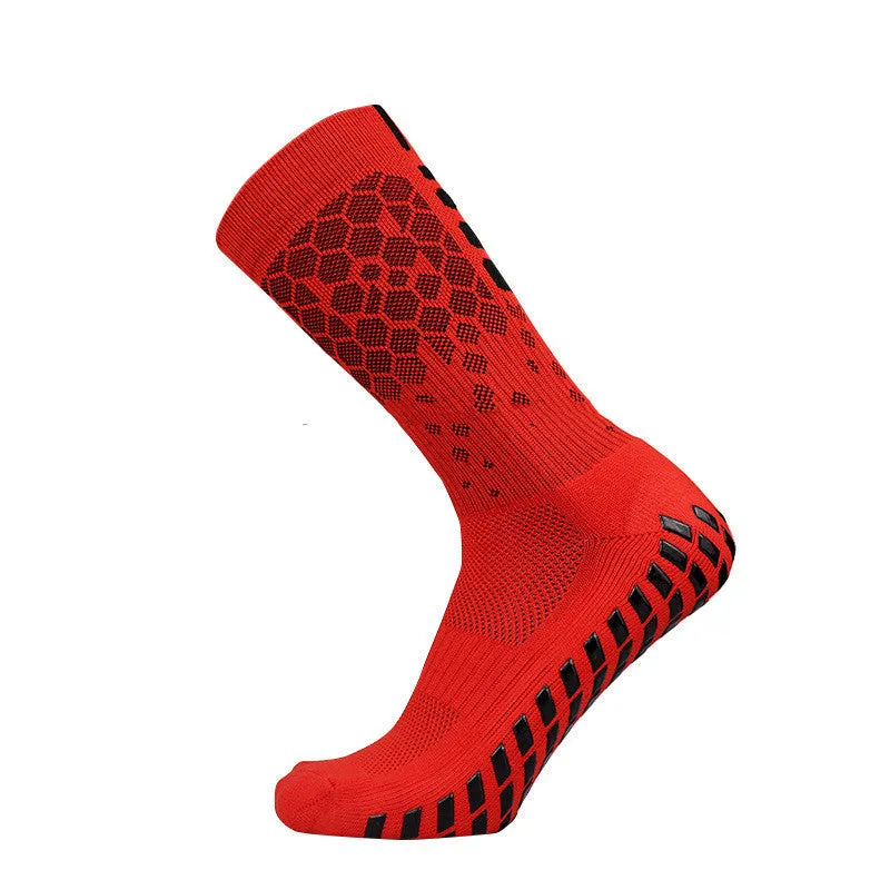 Non-slip spandex soccer socks in multiple colours, sizes 38 to 45, for football training and matches