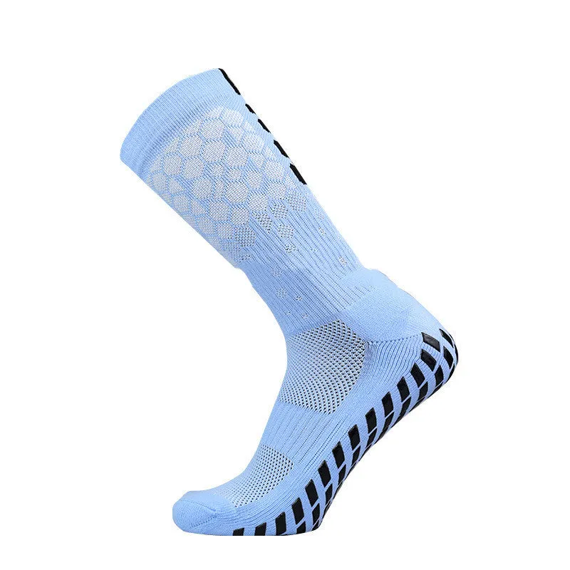 Non-slip spandex soccer socks in multiple colours, sizes 38 to 45, for football training and matches