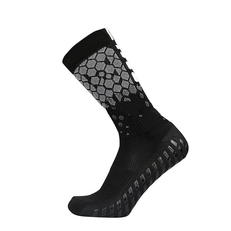 Non-slip spandex soccer socks in multiple colours, sizes 38 to 45, for football training and matches