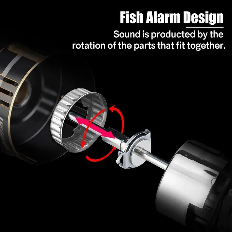 All-metal cup 11-axle front relief spinning reel in TREANT III colour, 92mm size, with interchangeable handle
