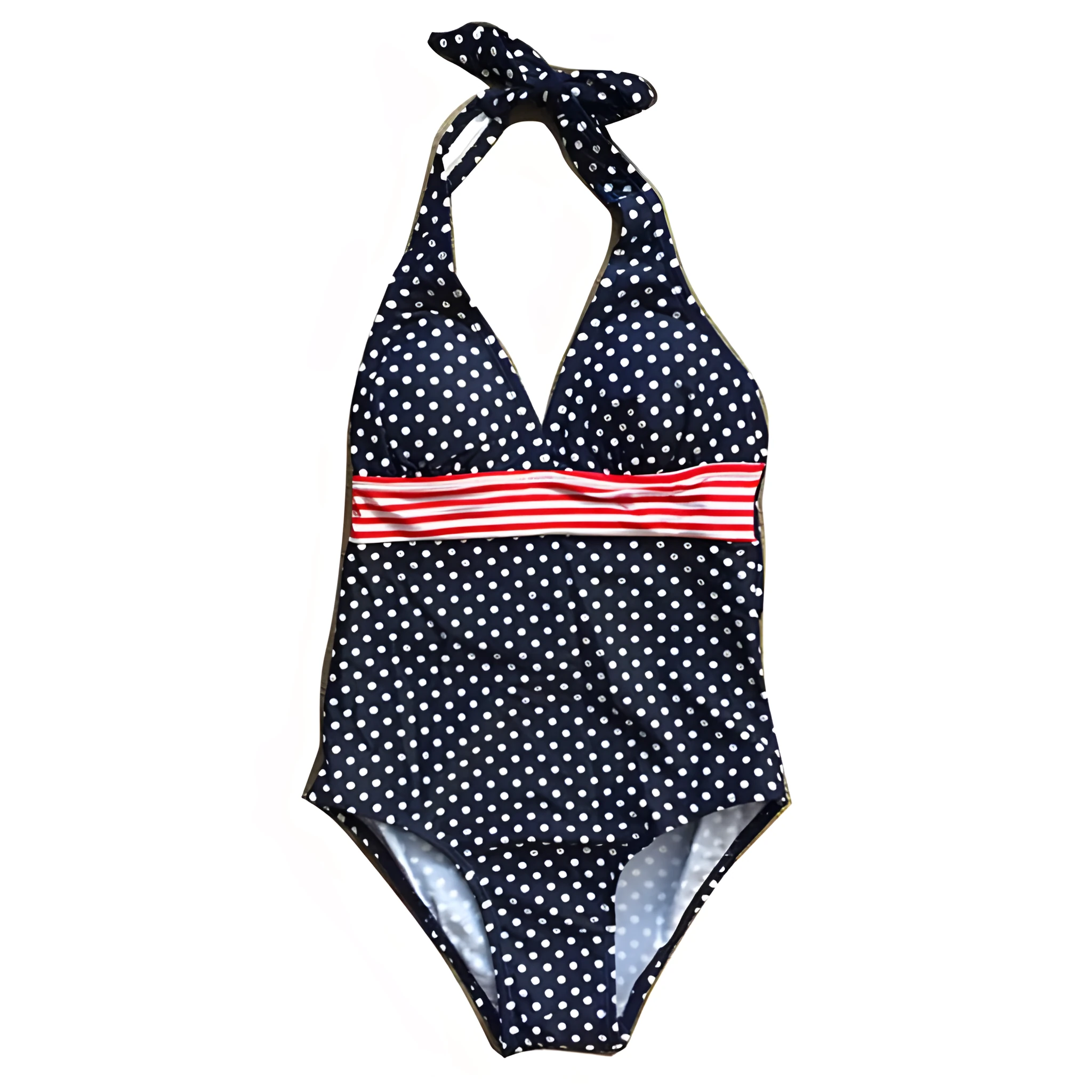 Children's polypropylene swim briefs in colour option A, side view on white background