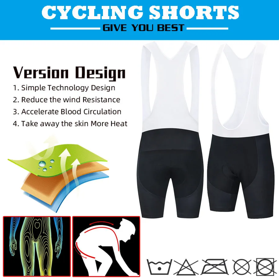 Men's black cycling shorts with mesh and Lycra construction for team cycling training