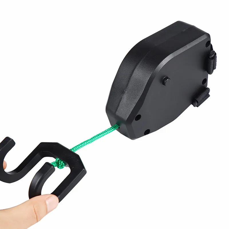 Black plastic/resin bicycle trailer traction rope for towing bike trailers