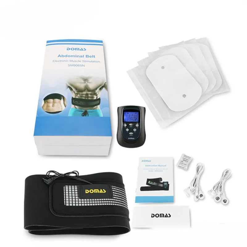 Black electronic massager with mechanical controls for neck, waist, buttocks, legs, back and abdomen
