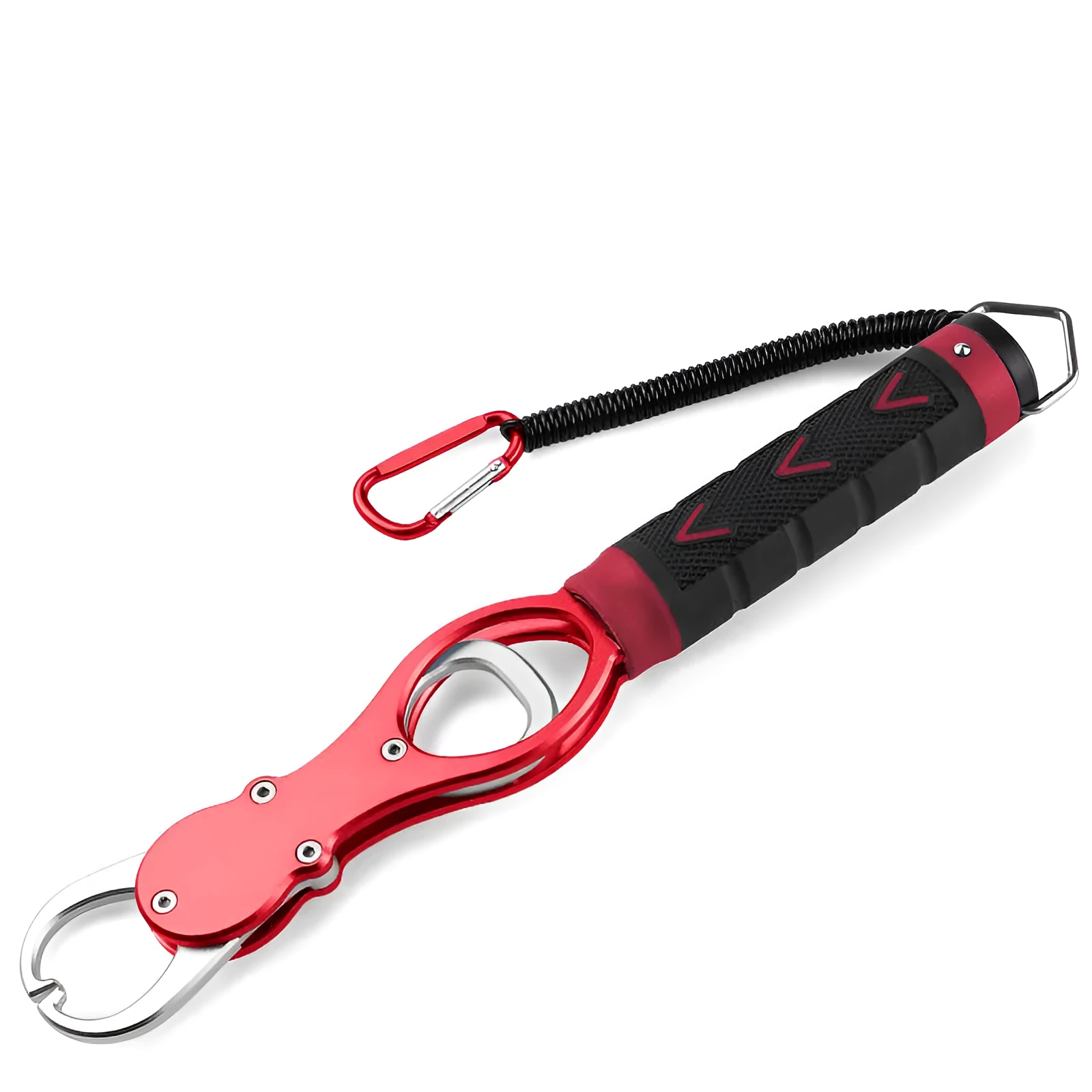 Fishing gear made from aluminium alloy in blue colour variant