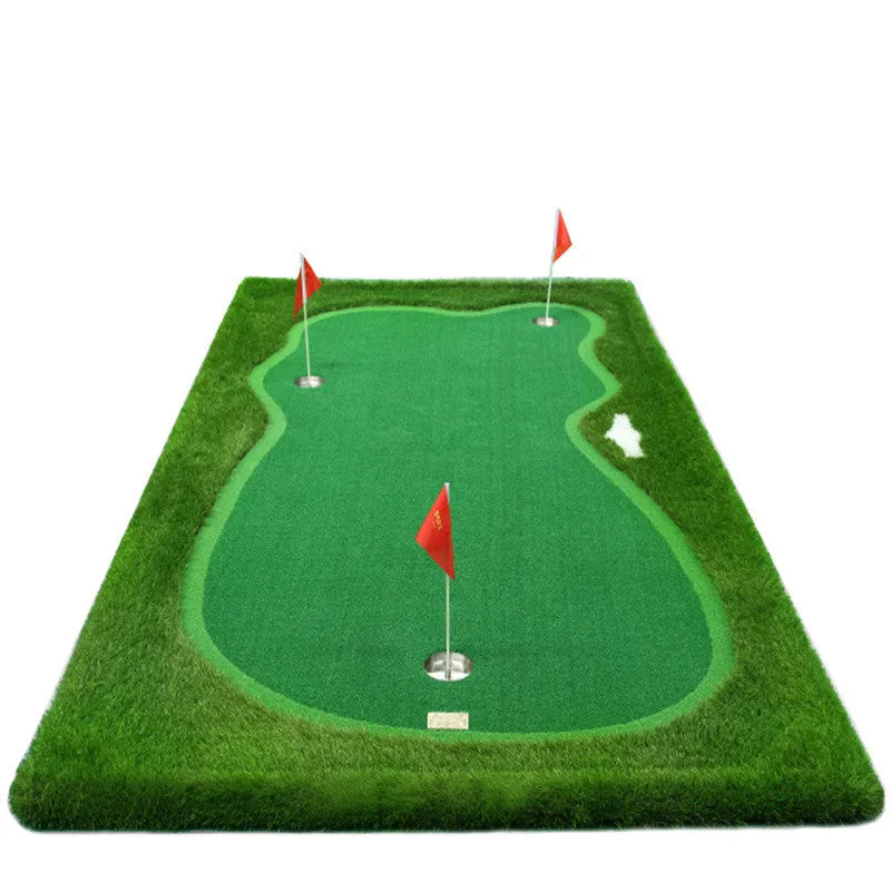 Indoor golf putting practice mat 1.5x3m artificial lawn green standard edition