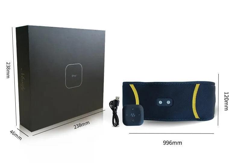 EMS body shaping belt with digital display, waist style, 311g weight, 3 modes 6 levels