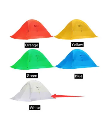 MU Gaodi New Double Qingqi 2 waterproof camping tent with aluminium poles, available in multiple colours.