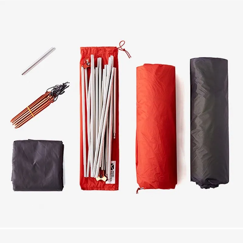 MU Gaodi New Double Qingqi 2 waterproof camping tent with aluminium poles, available in multiple colours.