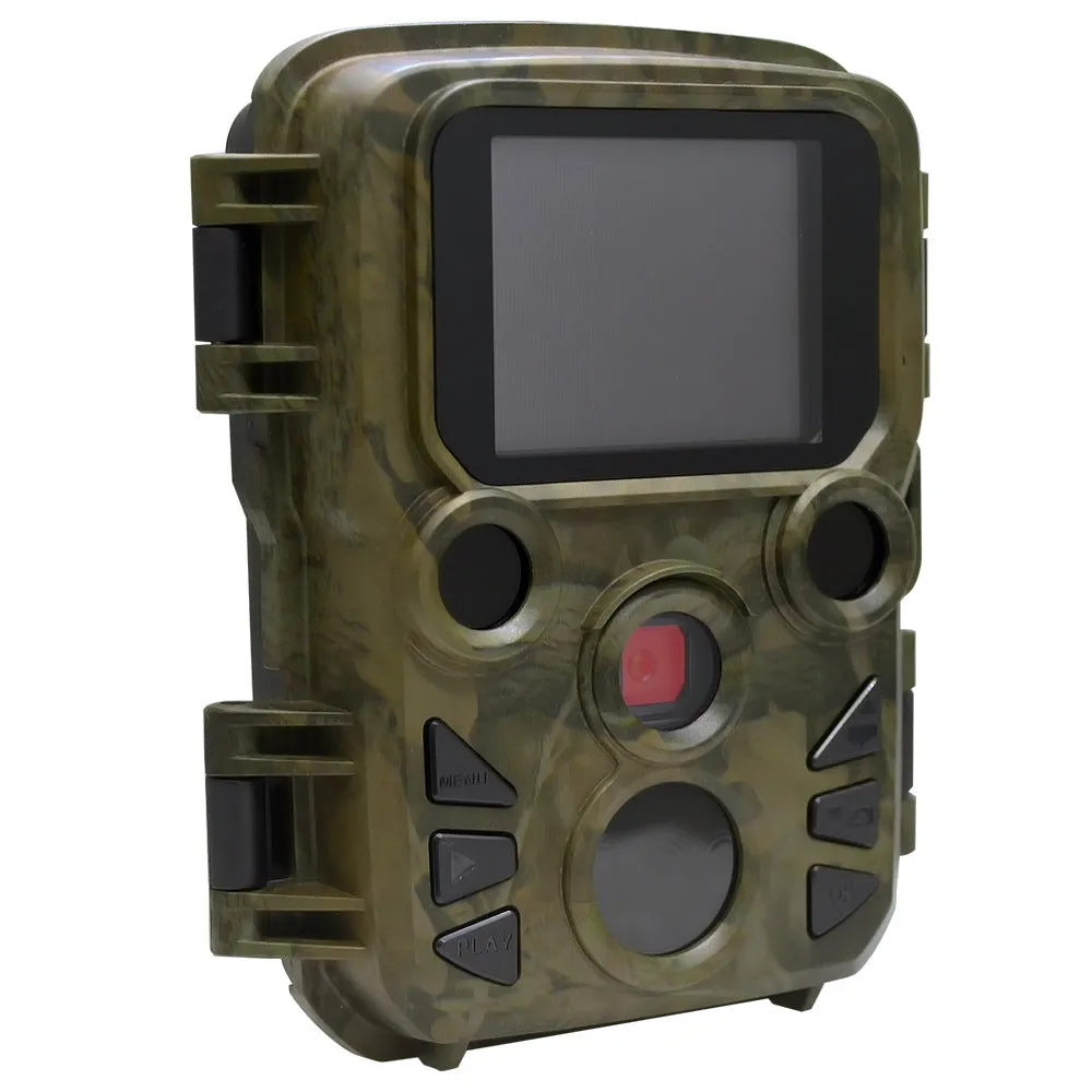 12MP infrared box camera in army green for professional surveillance with night vision capability