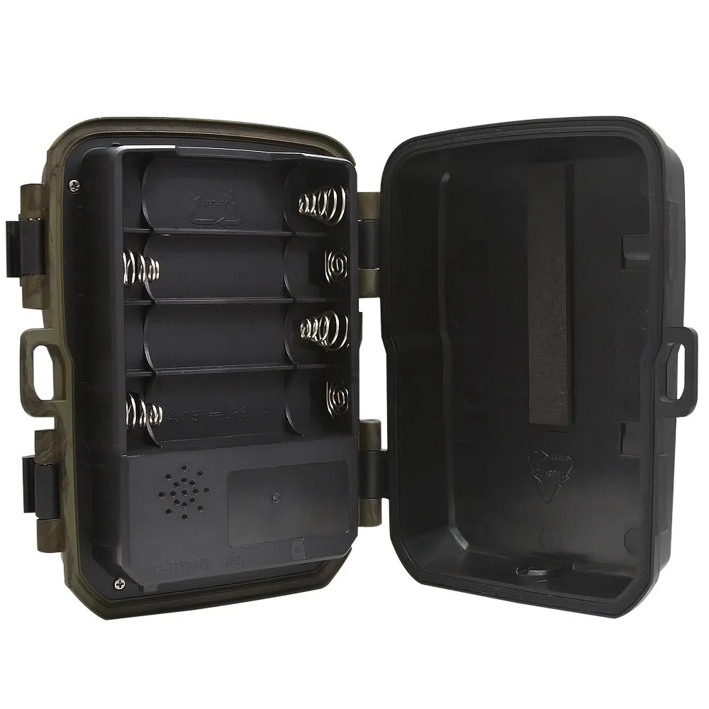 12MP infrared box camera in army green for professional surveillance with night vision capability