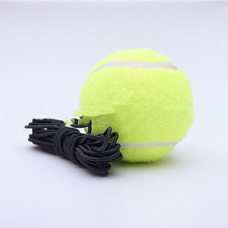 Blue chemical fibre tennis trainer with line on a flat surface