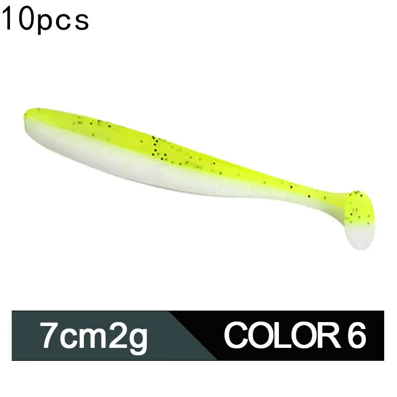 Two-colour soft PVC bionic fishing lure 7cm 2g for ocean and lake fishing