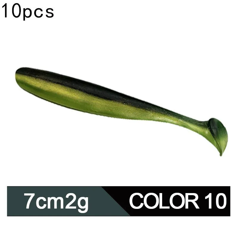 Two-colour soft PVC bionic fishing lure 7cm 2g for ocean and lake fishing