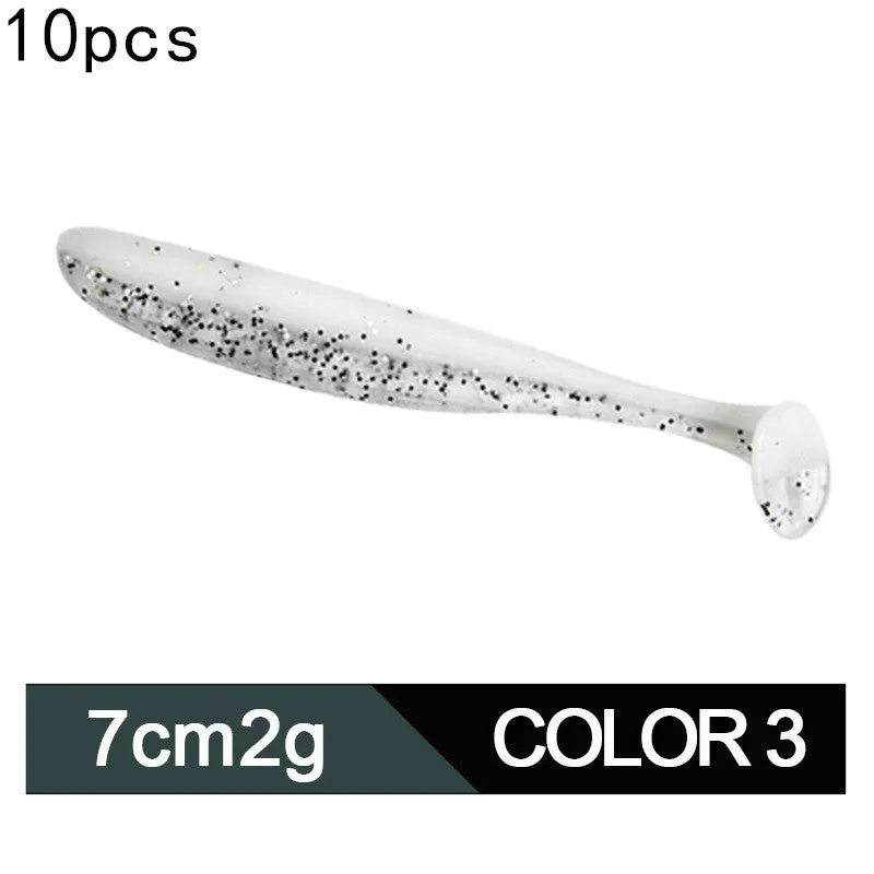 Two-colour soft PVC bionic fishing lure 7cm 2g for ocean and lake fishing