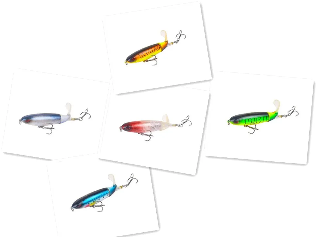 XY-507 propeller tractor hard fishing lure in floating water pencil shape, 13g 10cm size, multiple colour options