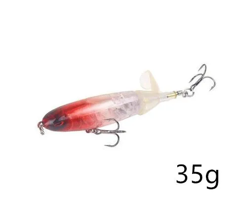 XY-507 propeller tractor hard fishing lure in floating water pencil shape, 13g 10cm size, multiple colour options