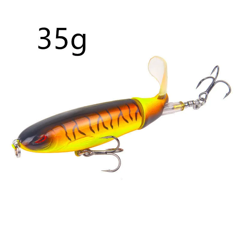 XY-507 propeller tractor hard fishing lure in floating water pencil shape, 13g 10cm size, multiple colour options