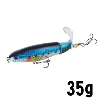 XY-507 propeller tractor hard fishing lure in floating water pencil shape, 13g 10cm size, multiple colour options