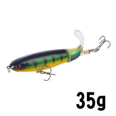 XY-507 propeller tractor hard fishing lure in floating water pencil shape, 13g 10cm size, multiple colour options