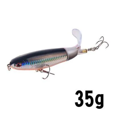XY-507 propeller tractor hard fishing lure in floating water pencil shape, 13g 10cm size, multiple colour options